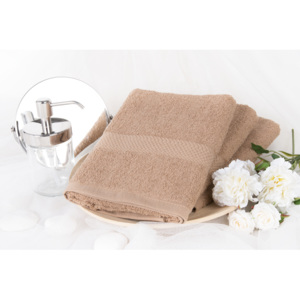 XPOSE ® Froté ručník VERONA - kávová 50x90 cm