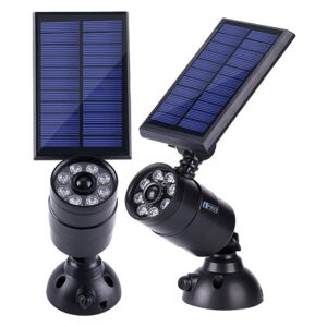 BEZDOTEKU LEDSolar 8 solárne vonkajšie bodové svetlo svietidlo, 8 LED so senzorom, bezdrôtové, IPRO, 1,5 W, studená farba