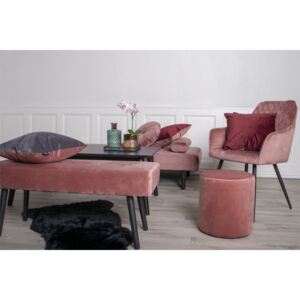 Dizajnová jedálenská stolička Gracelyn, ružový zamat