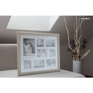 Béžový rámček na 8 fotografií Styler Malmo, 41 × 51 cm