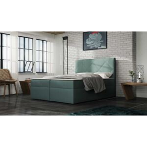 Minimalistická posteľ OLEXA 160x200, zelená