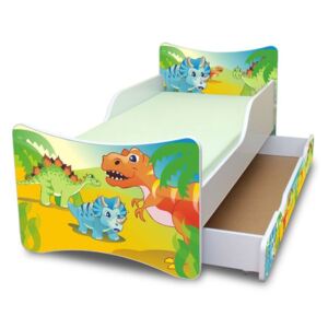 MAXMAX Dětská postel se šuplíkem 140x70 cm - DINO