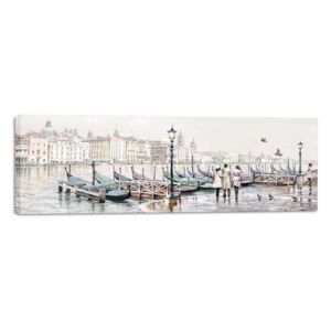 Styler Obraz na plátne - Benátská gondola 45x140 cm