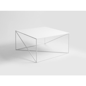 Biely konferenčný stolík Custom Form Memo, 100 × 100 cm