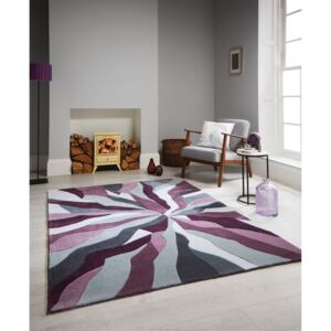 Flair Rugs koberce ručne všívaný kusový koberec Infinite Splinter Purple - 80x150 cm