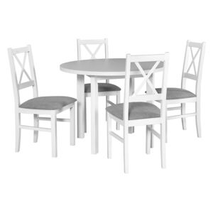 MEBLINE Stôl POLI 2 + stoličky NILO 10 (4ks.) - súprava DX11