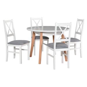 MEBLINE Stôl OSLO 4 + stoličky NILO 10 (4ks.) - súprava DX10
