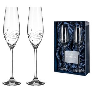 Diamante poháre na šampanské dárčekové balenie Lunar 210ml 2KS