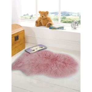 Flair Rugs koberce Kusový koberec Faux Fur Sheepskin Pink - 60x90 cm