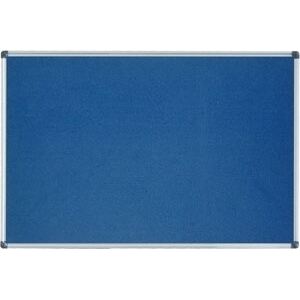 Toptabule.sk FLC01MA Modrá filcová tabuľa v hliníkovom ráme 90x60cm