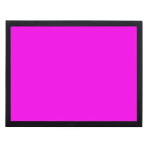 Toptabule.sk KRT03CRR Ružová magnetická kriedová tabuľa v čiernom drevenom ráme 40x30cm / magneticky