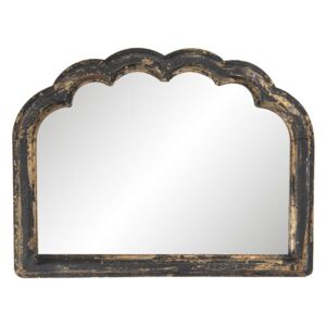 Vintage drevene zrkadlo Black gold - 66*4*51 cm