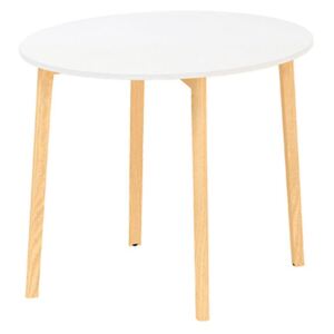 Konferenčný stôl ROOT, priemer 900x742 mm, 4 nohy, biela