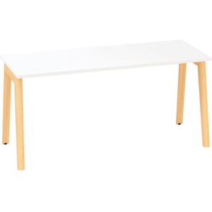 Kancelársky pracovný stôl ROOT, 1600 x 800 mm, biela