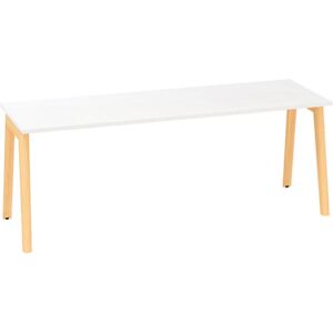 Kancelársky pracovný stôl ROOT, 2000 x 800 mm, biela