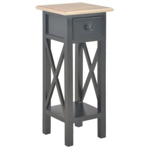 Príručný stolík, čierny 27x27x65,5 cm, drevo