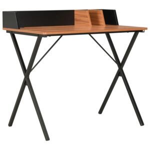 Stôl čierny a hnedý 80x50x84 cm