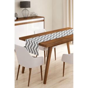 Behúň na stôl z mikrovlákna Minimalist Cushion Covers Grey Stripes, 45 × 145 cm