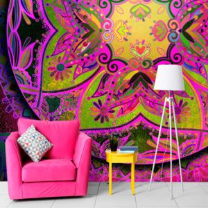 Fototapeta - Mandala: Pink Expression 250x175