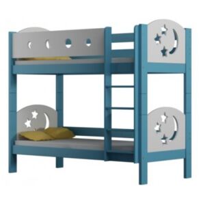 Poschoďová postel' Pina 180/80 cm modrá