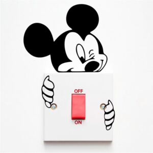Samolepka na vypínač "Mickey Mouse 3" 7x9cm