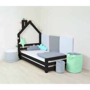 Benlemi Detská posteľ domček Wally 120x160 cm Farba: Čierna