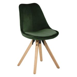 Dima jedálenská stolička machovo zelená / natur