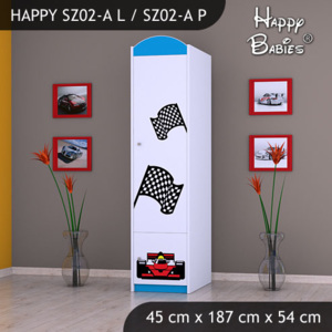 Skriňa Happy Modrá SZ02-A