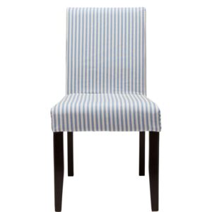 COPPERFIELD Obliečka na stoličku úzke pásy - modrá/biela