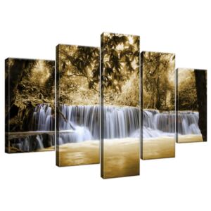 Obraz na plátne Krásny vodopád v Thajsku 100x63cm 1311A_5D