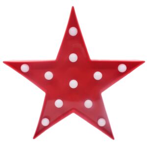 KIK LED dekorácie hviezda 28 cm - červená, KX9935