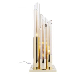 KARE DESIGN Stolná lampa Pipe Gold LED 80 cm