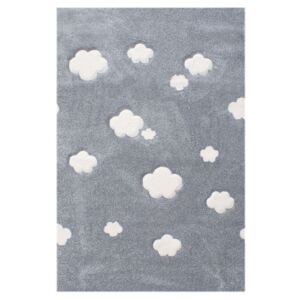 Detský koberec MRÁČIKY strieborno-šedý 160x230 cm