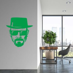 GLIX Breaking Bad Heisenberg - samolepka na stenu Zelená 55x60 cm