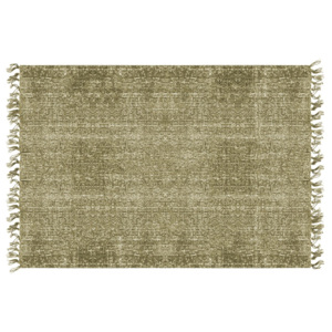 Zelený bavlnený koberec PT LIVING Washed, 140 × 200 cm