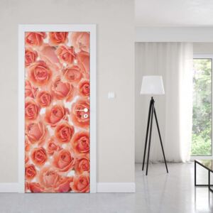 GLIX Fototapeta na dvere - Pink Roses Flowers