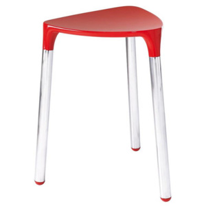 Sapho Gedy Yannis - Kúpeľňová stolička 37 cmx43,5 cmx32,3 cm, červená 217206