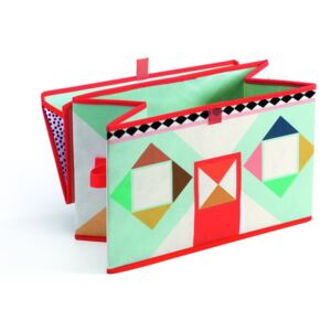 Pestrofarebná škatuľka na hračky Djeco Domček