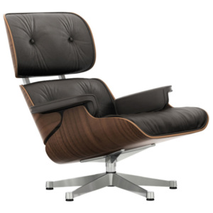 Vitra Kreslo Eames Lounge Chair, black pigmented walnut