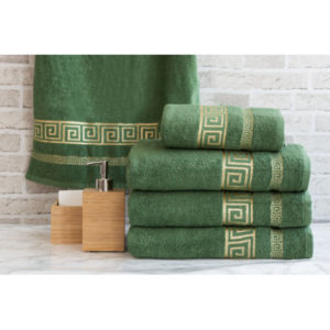 XPOSE ® Froté ručník BELLA - zelená 50x90 cm
