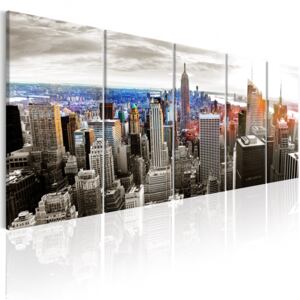 Obraz - New York: Grey Tower Blocks 200x80