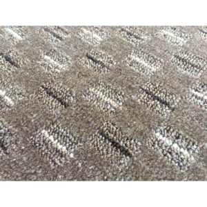 Vopi koberce Kusový koberec Valencia hneda guľatý - 57x57 kruh