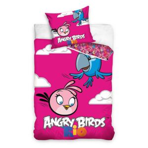 Carbotex Obliečky Angry Birds Rio Stella a Perla bavlna 140/200, 70/80 cm