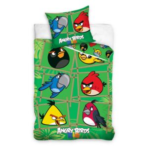 Carbotex Obliečky Angry Birds Rio Bamboo bavlna 140/200, 70/80cm