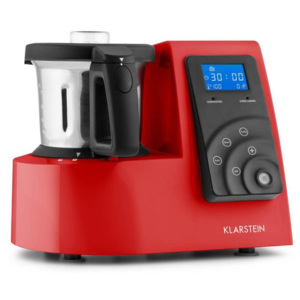 Klarstein Kitchen Hero 9-in-1, červený, 2 l, 600/1300 W, tepelný kuchynský robot