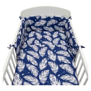3-dielne posteľné obliečky New Baby 90/120 cm Pierka modré