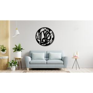 Drevená dekorácia na stenu hrubky 6 mm - Love kruh