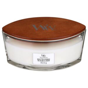 Vonná svíčka WoodWick - White Tea and Jasmine 454g