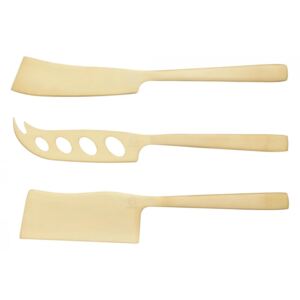 Set mosazných nožů na sýr - 3 ks