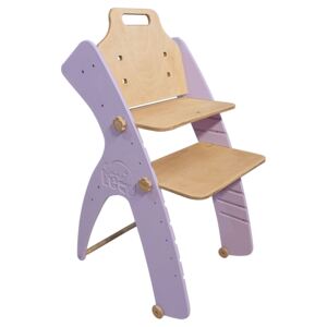 Detská rastúca stolička Smart Leo Simple - levanduľová fialová